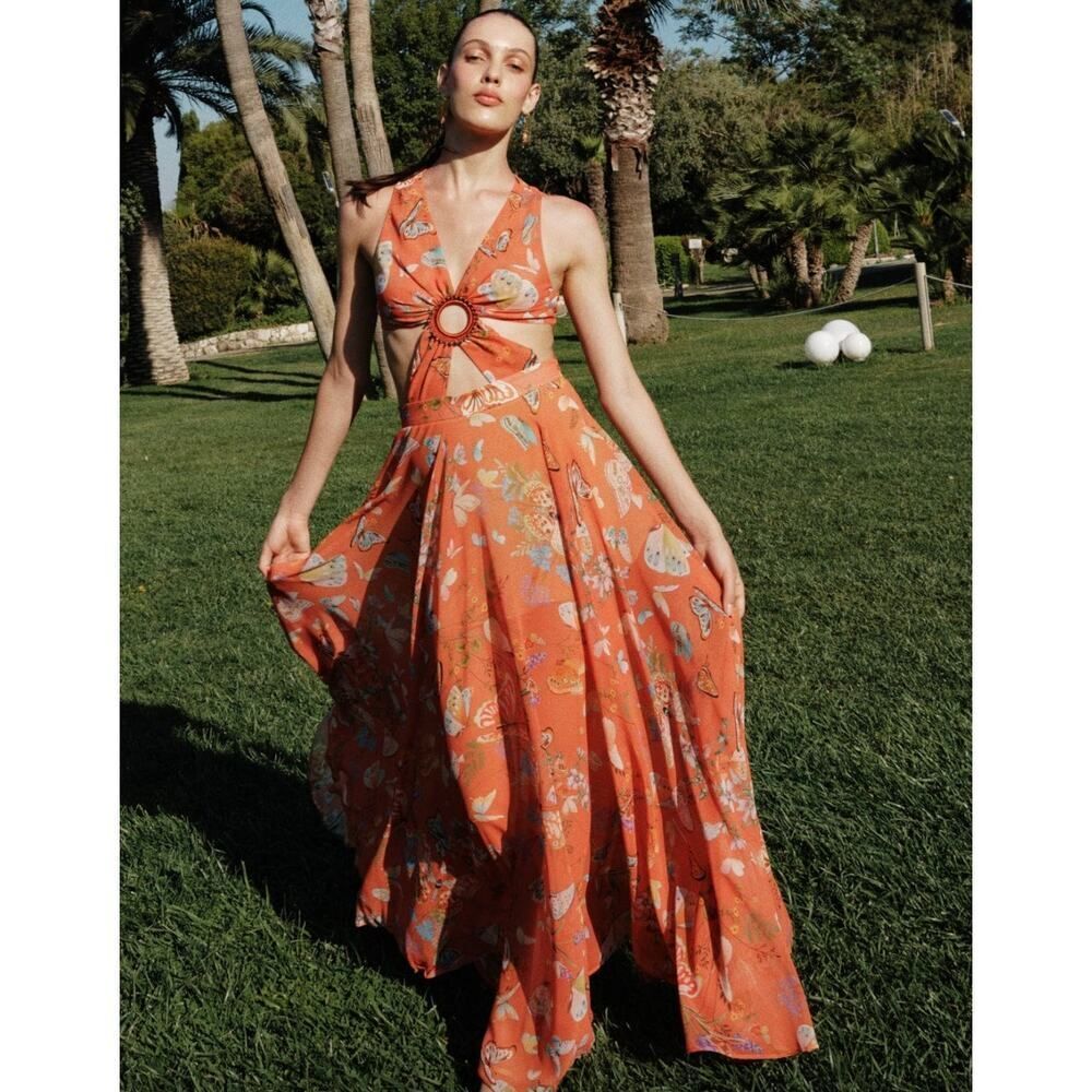 MYBEACHYSIDE Begonia Cut-Out Dress - Size S - NWT